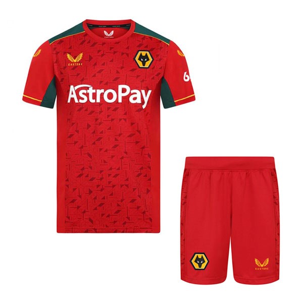 Camiseta Wolves Replica Primera Ropa Niño 2023/24